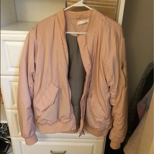 Pink bomber jacket